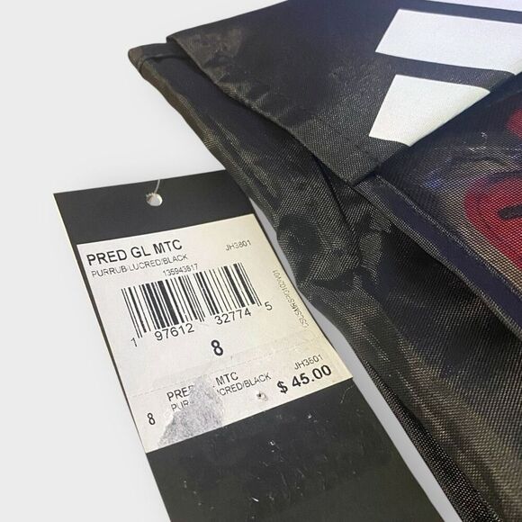 Adidas Predator Match Goalkeeper Red White Soccer Gloves JH3801 size 8 New - Picture 5 of 6